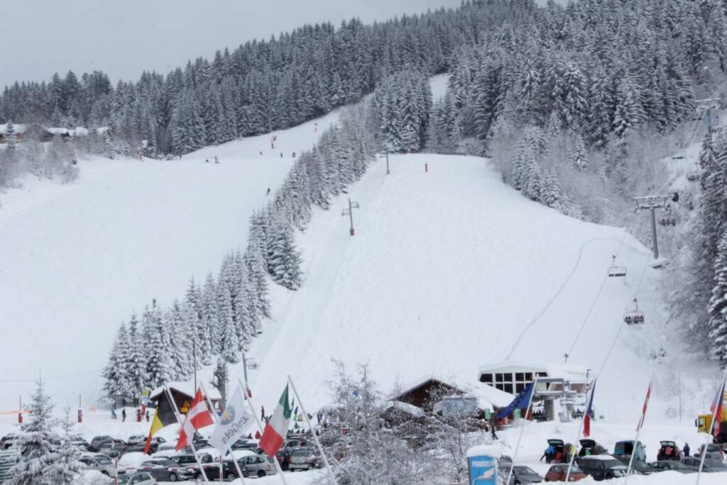 Bel App Aux Gets 10Mn Centre Ski Parking Tennis Prive Les Gets Buitenkant foto